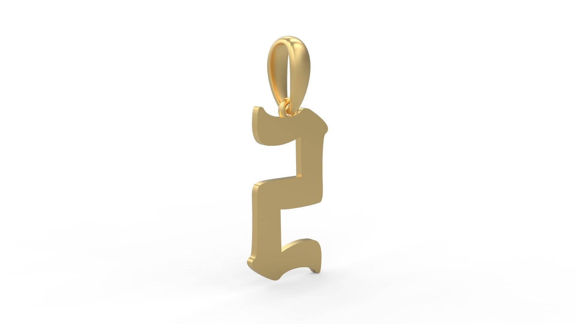 Initial Letters Pendant Karasha S 3D print model_3