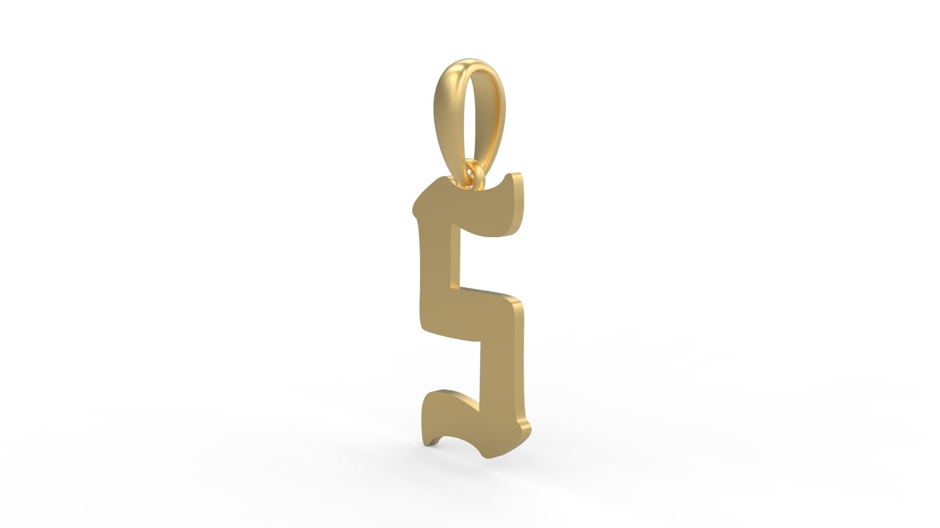 Initial Letters Pendant Karasha S 3D print model_1