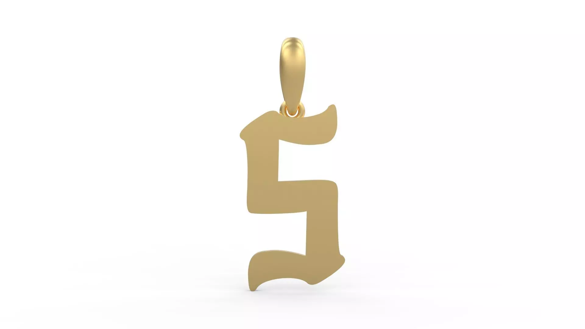 Initial Letters Pendant Karasha S 3D print model_0