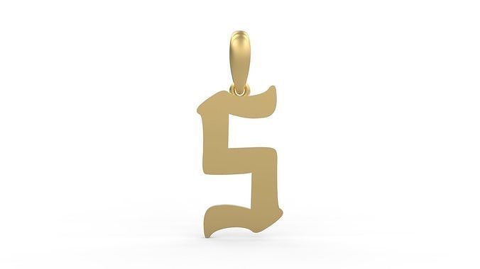 Initial Letters Pendant Karasha S 3D print model