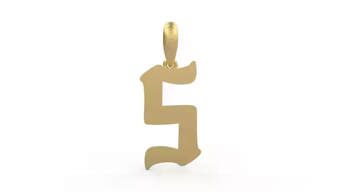 Initial Letters Pendant Karasha S 3D print model