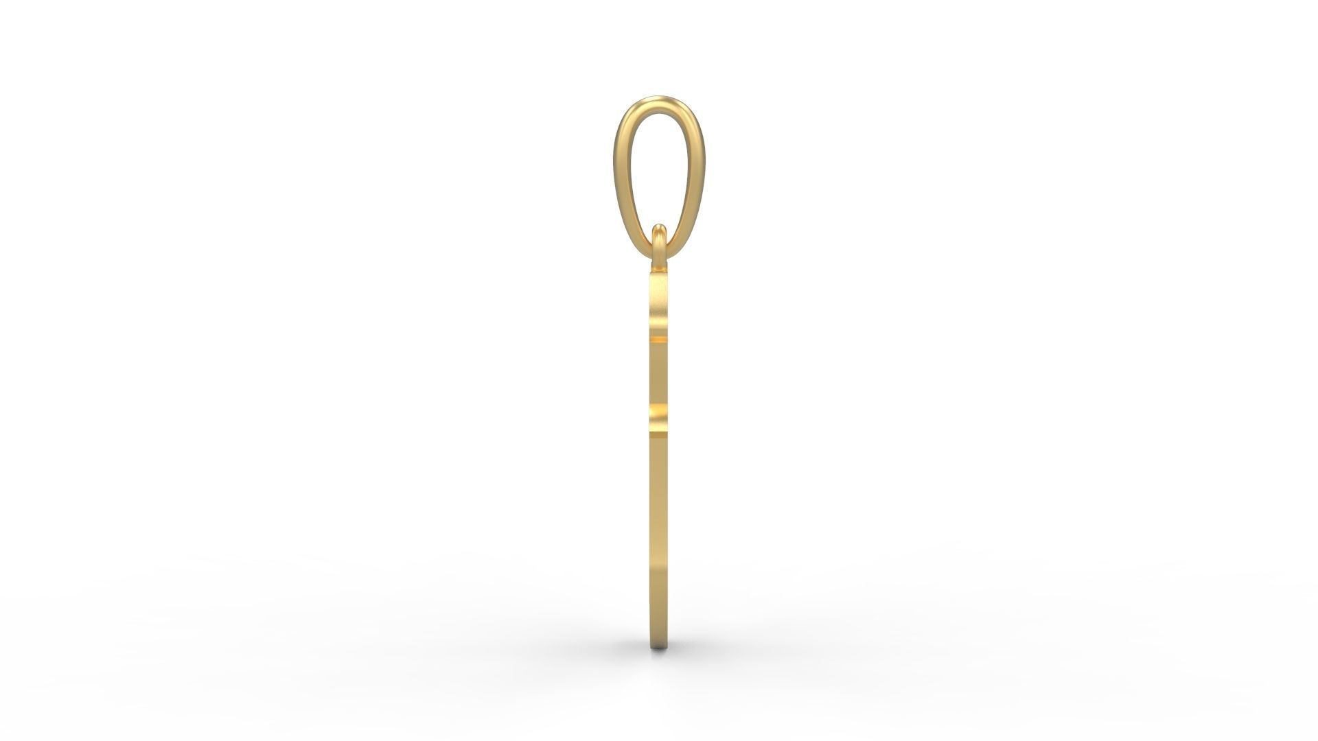 Initial Letters Pendant Karasha Y 3D print model_2