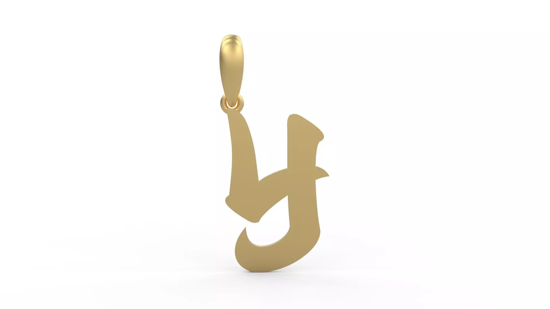 Initial Letters Pendant Karasha Y 3D print model_0