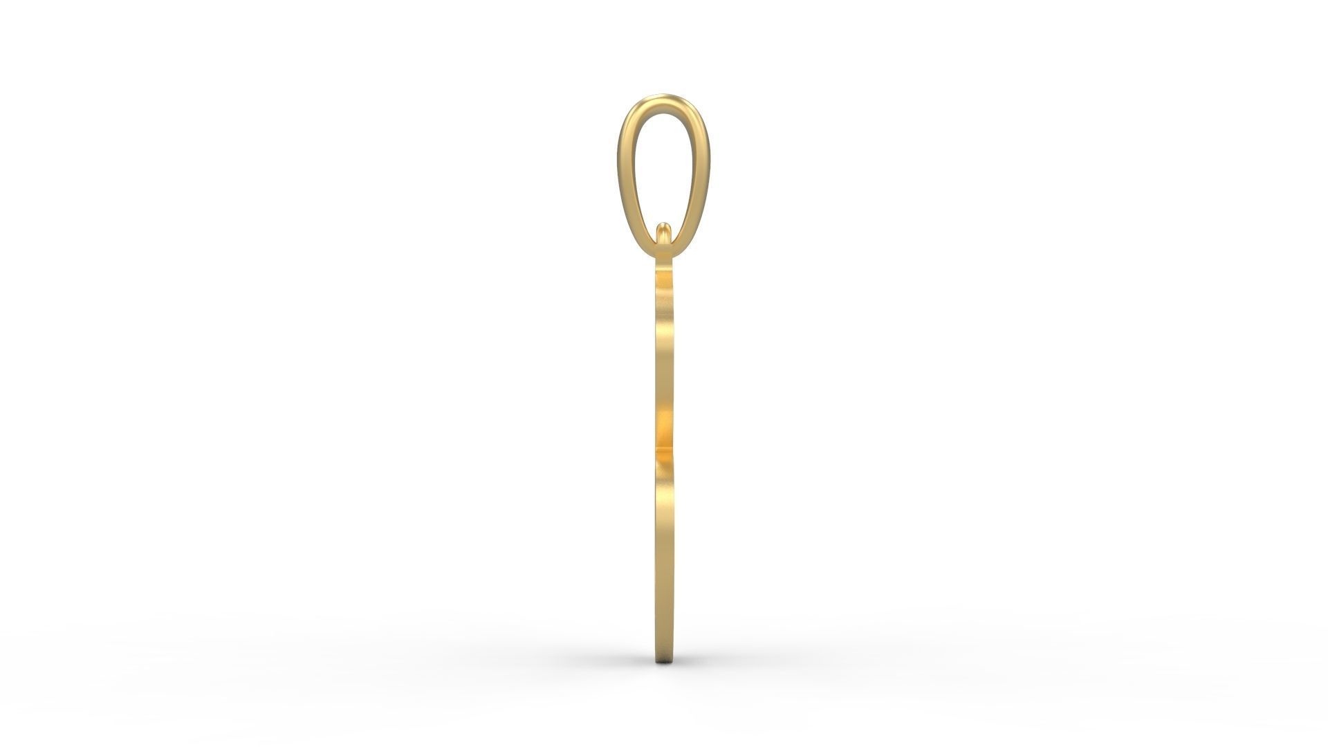 Initial Letters Pendant King Malik B 3D print model_2