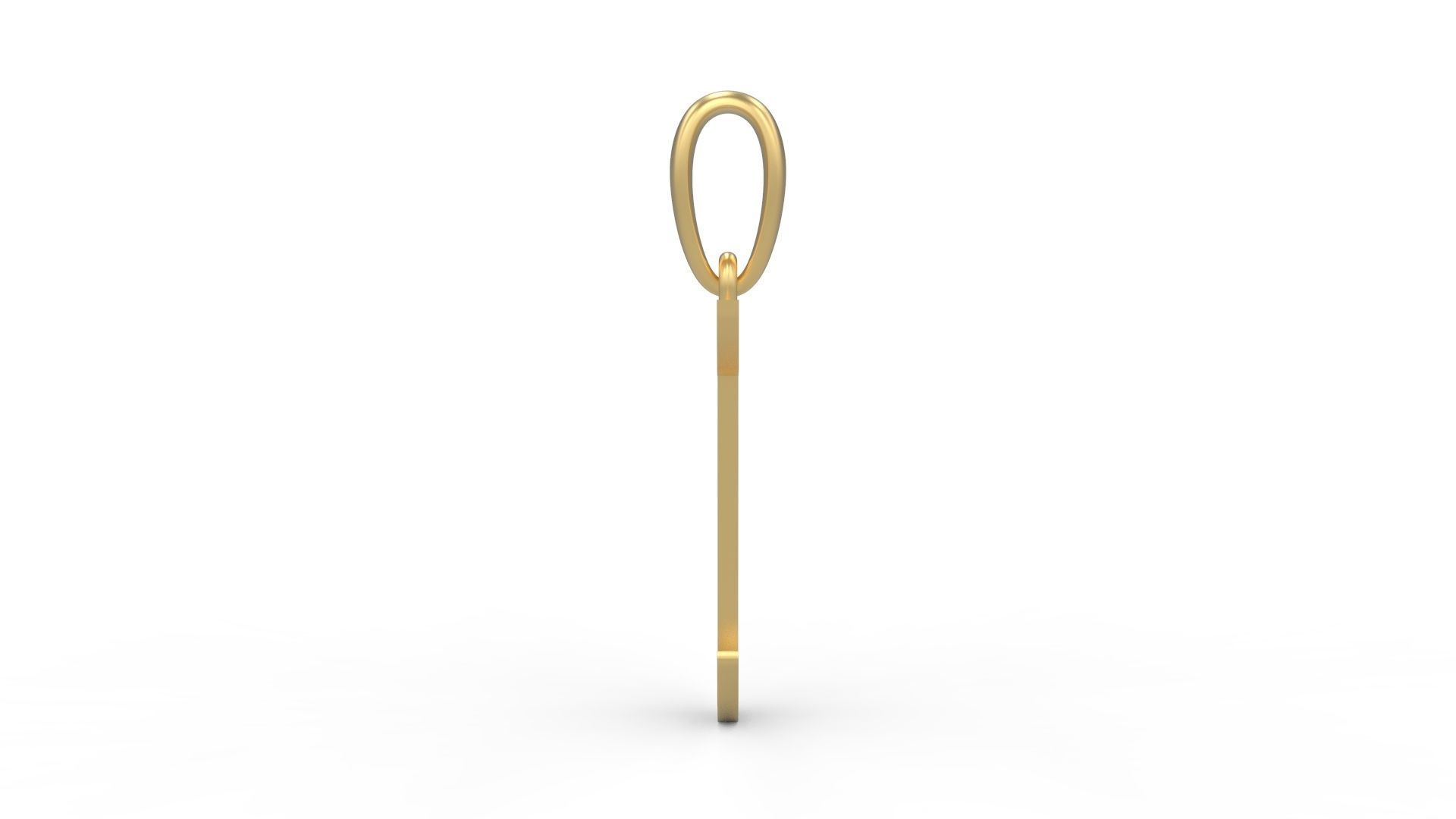 Initial Letters Pendant King Malik C 3D print model_2