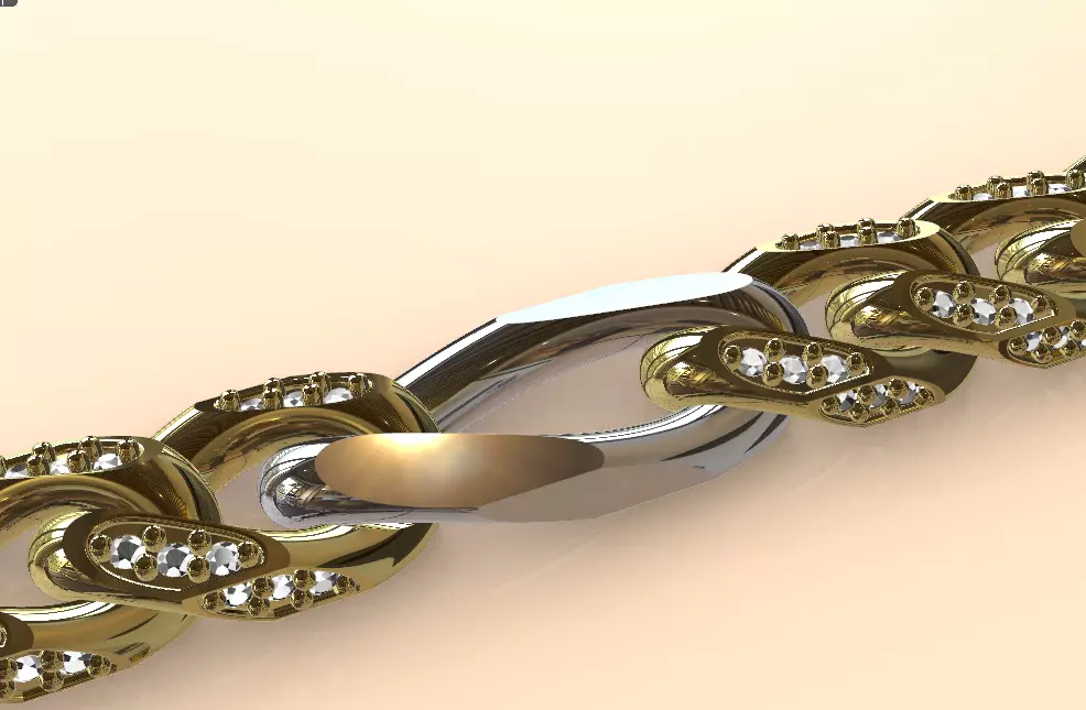 chain setting and clasp setting 3D print model