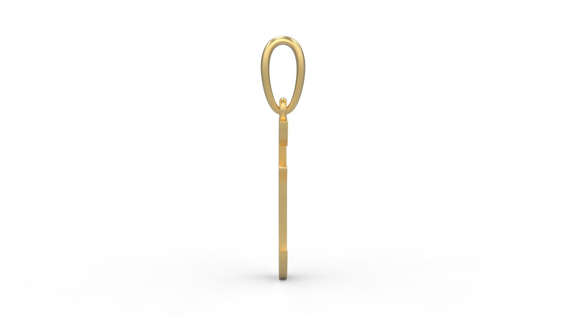 Initial Letters Pendant King Malik E 3D print model_2