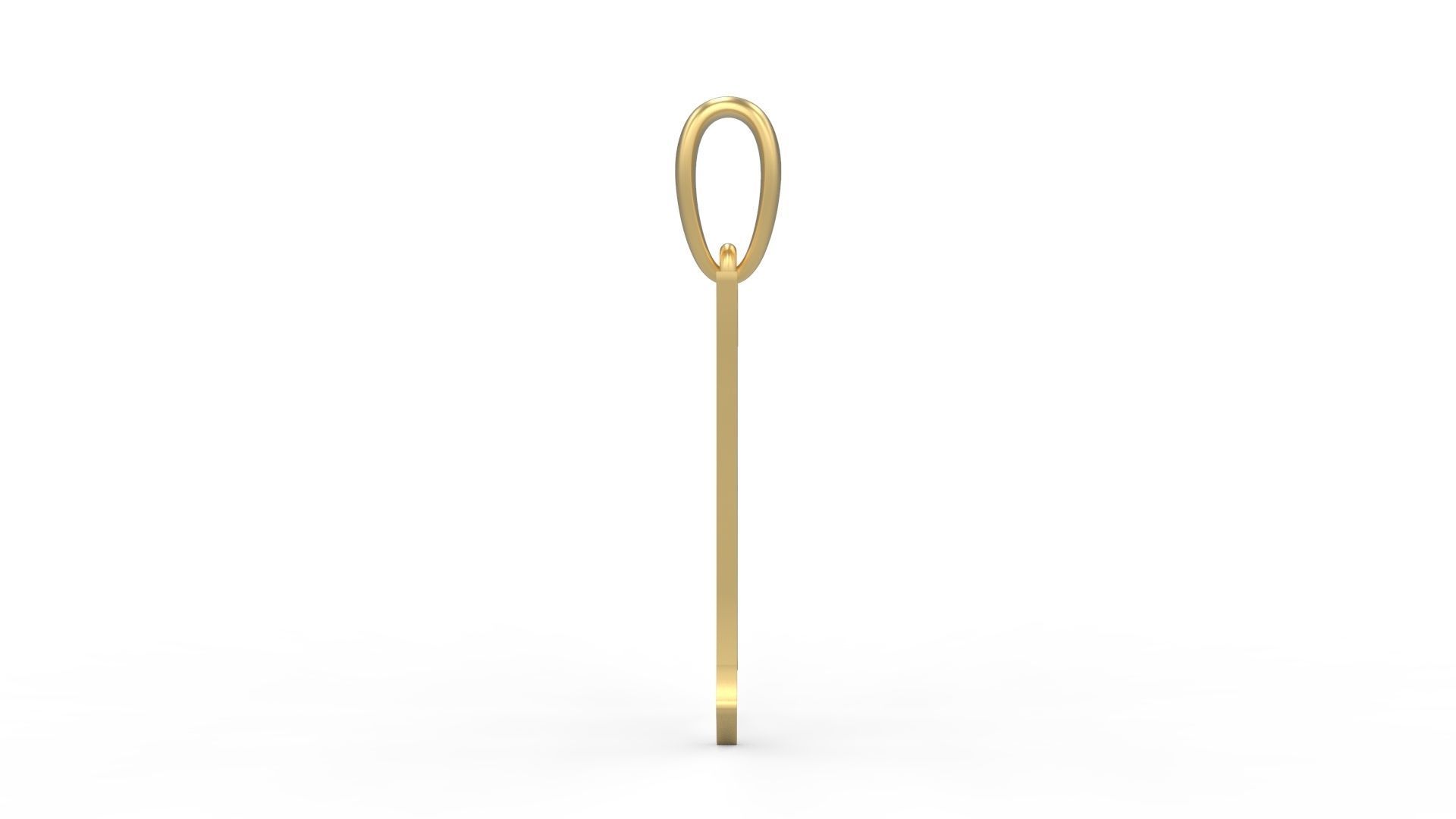 Initial Letters Pendant King Malik H 3D print model_2