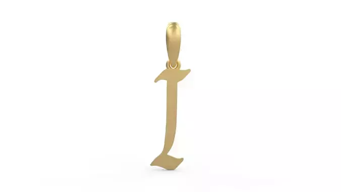 Initial Letters Pendant King Malik I 3D print model