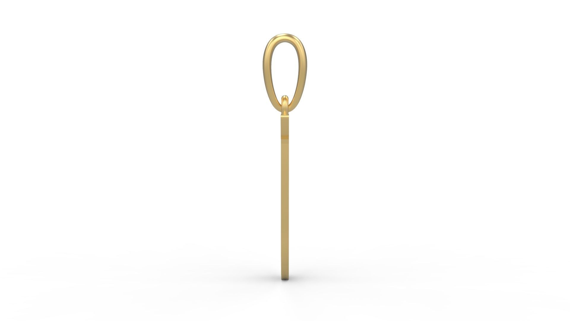 Initial Letters Pendant King Malik J 3D print model_2