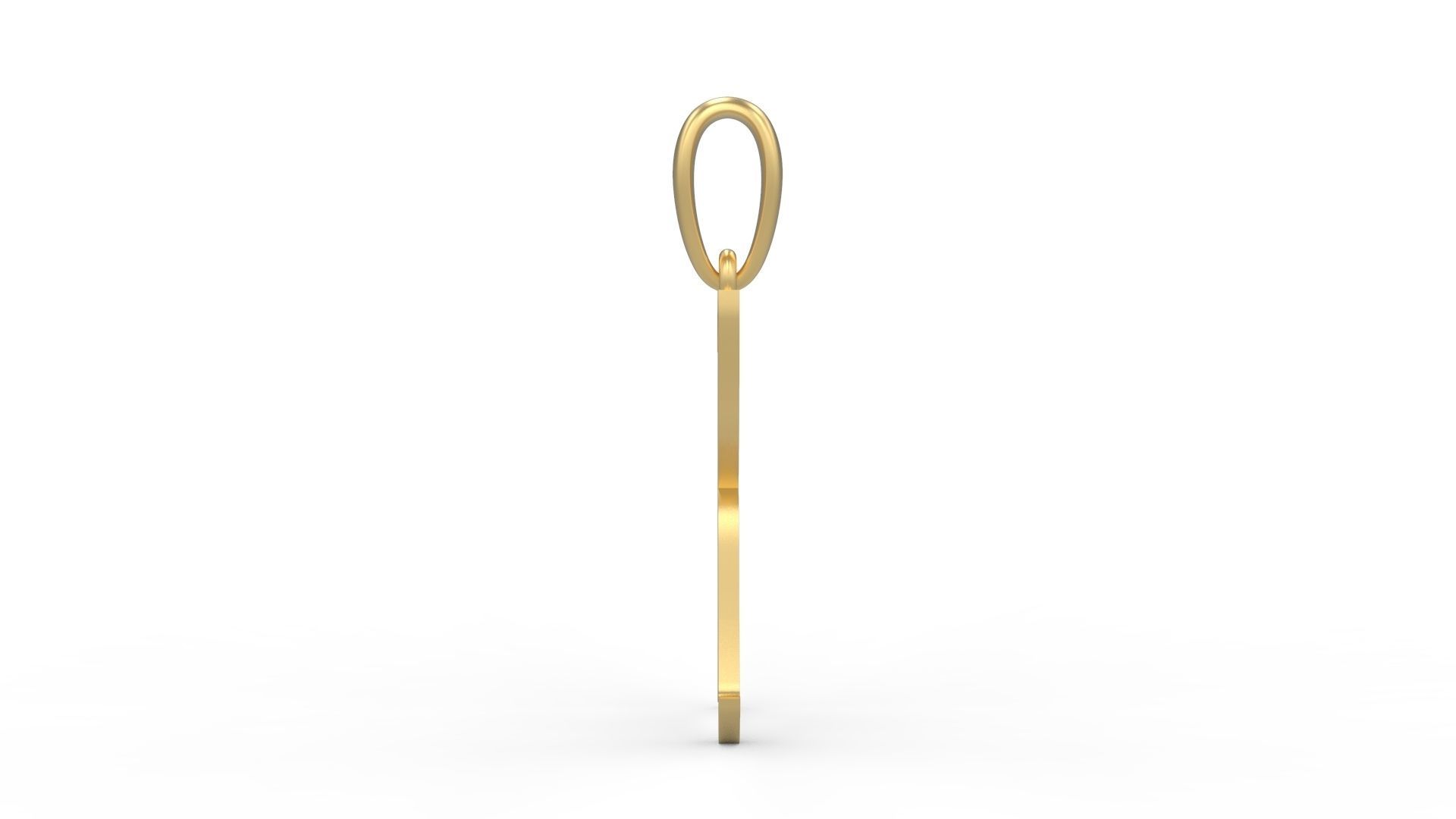 Initial Letters Pendant King Malik K 3D print model_2