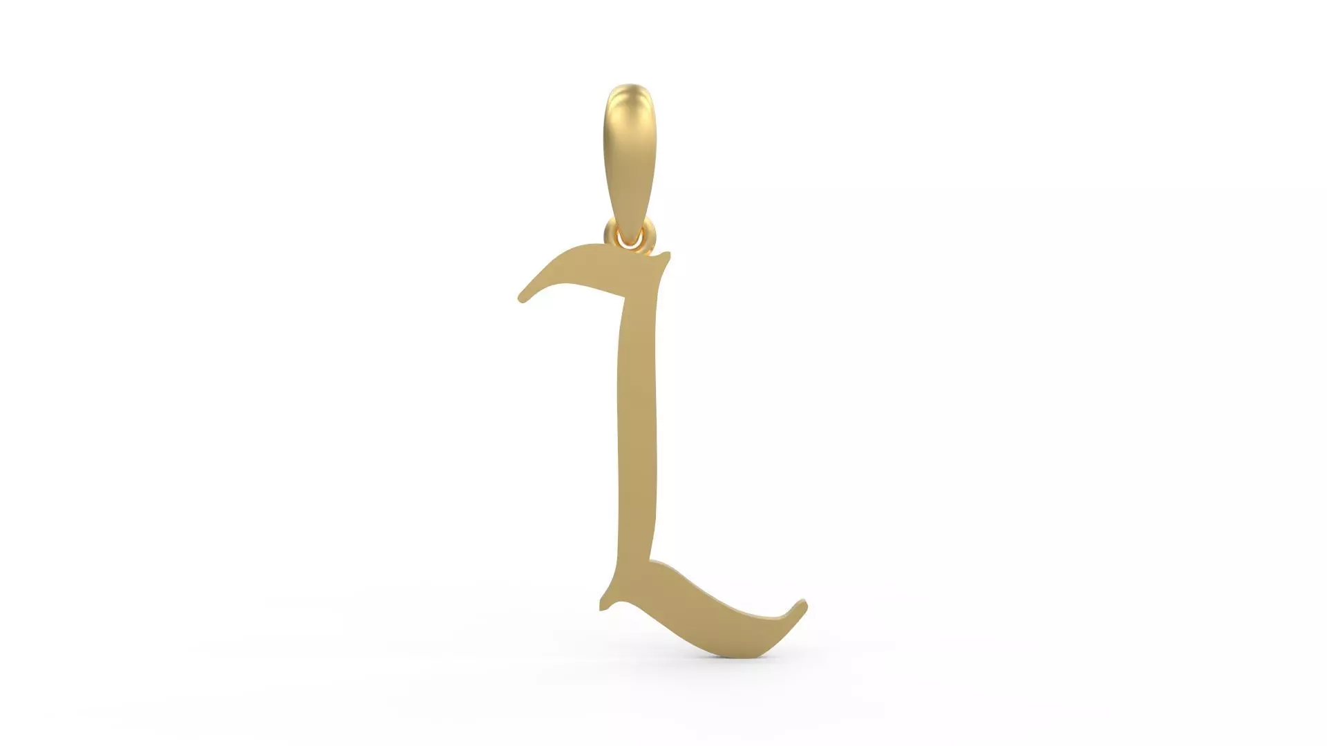 Initial Letters Pendant King Malik l 3D print model_0