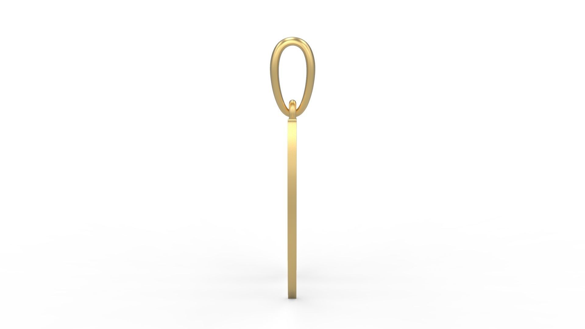 Initial Letters Pendant King Malik M 3D print model_2