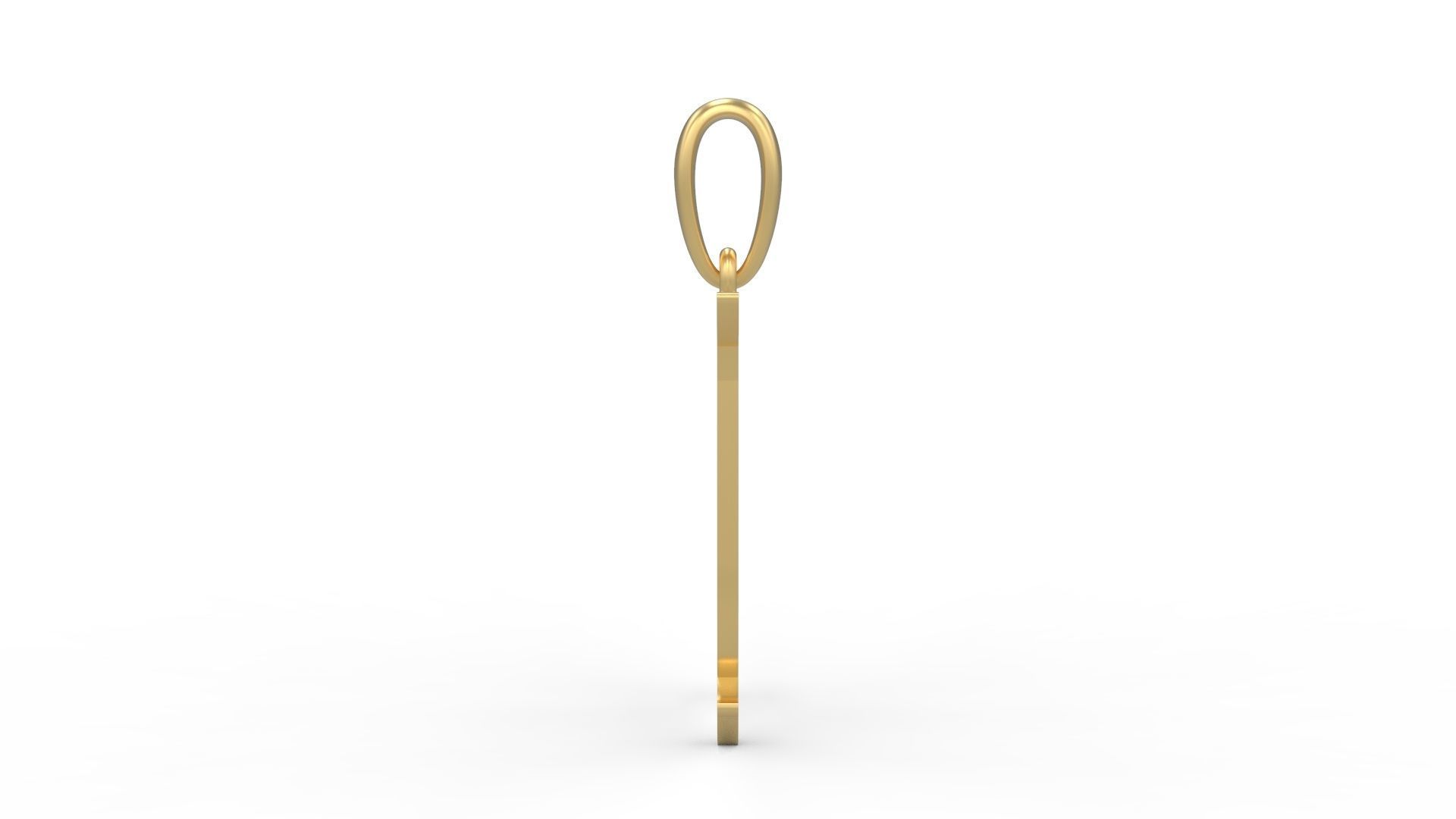 Initial Letters Pendant King Malik N 3D print model_2