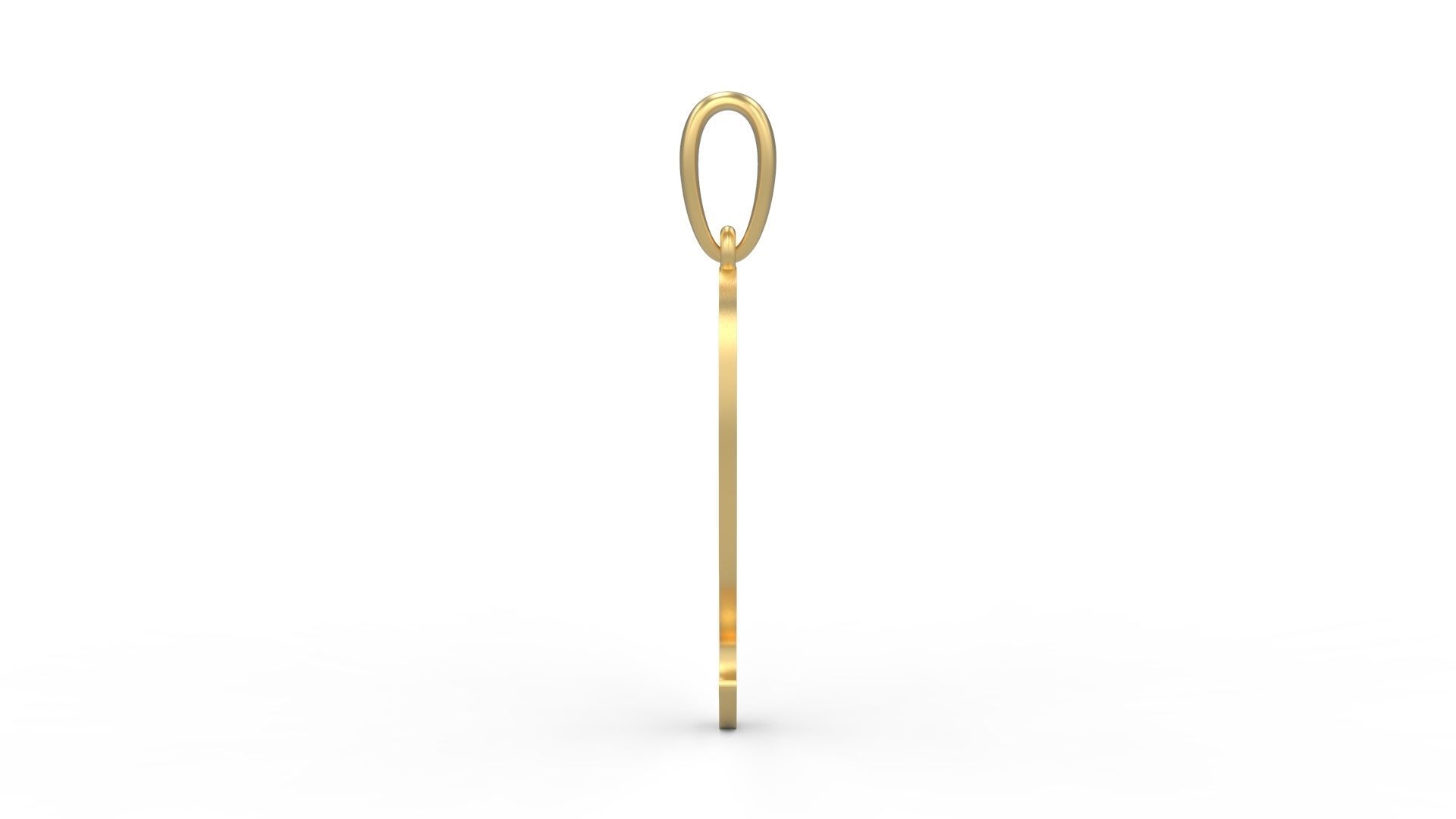 Initial Letters Pendant King Malik Q 3D print model_2