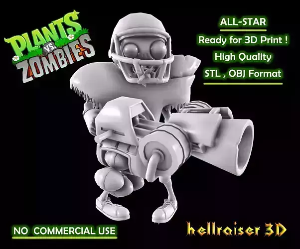 Plants vs Zombies - All-Star 3D print model