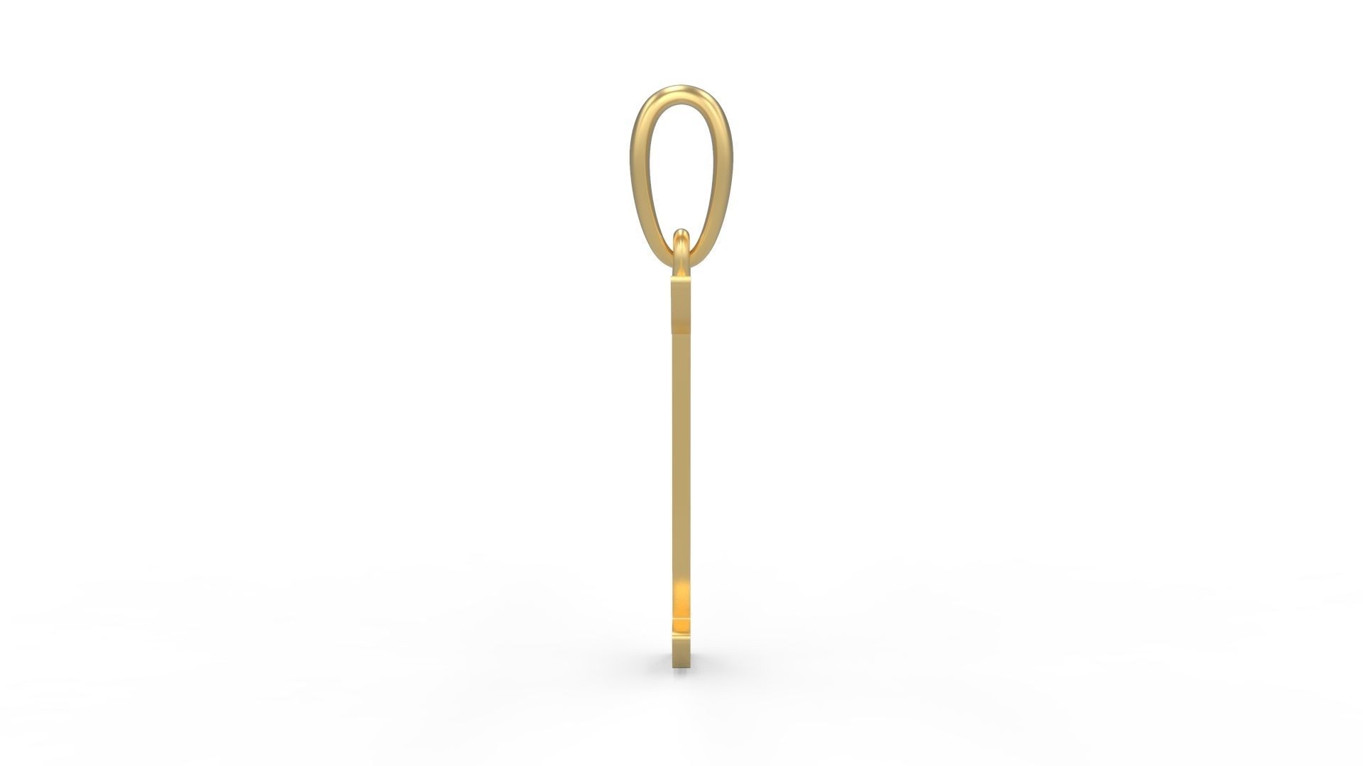 Initial Letters Pendant King Malik T 3D print model_2