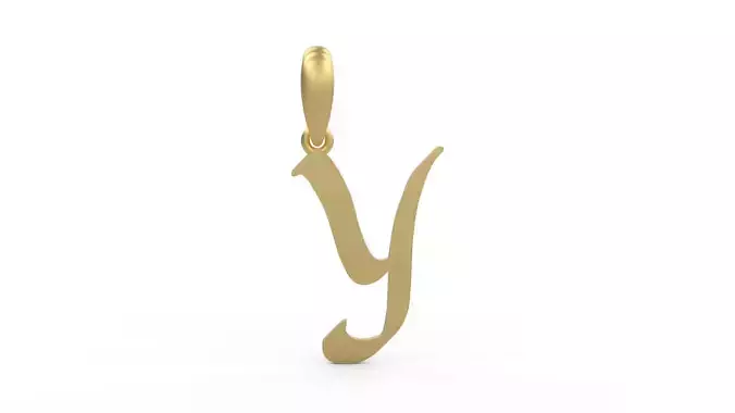 Initial Letters Pendant King Malik Y