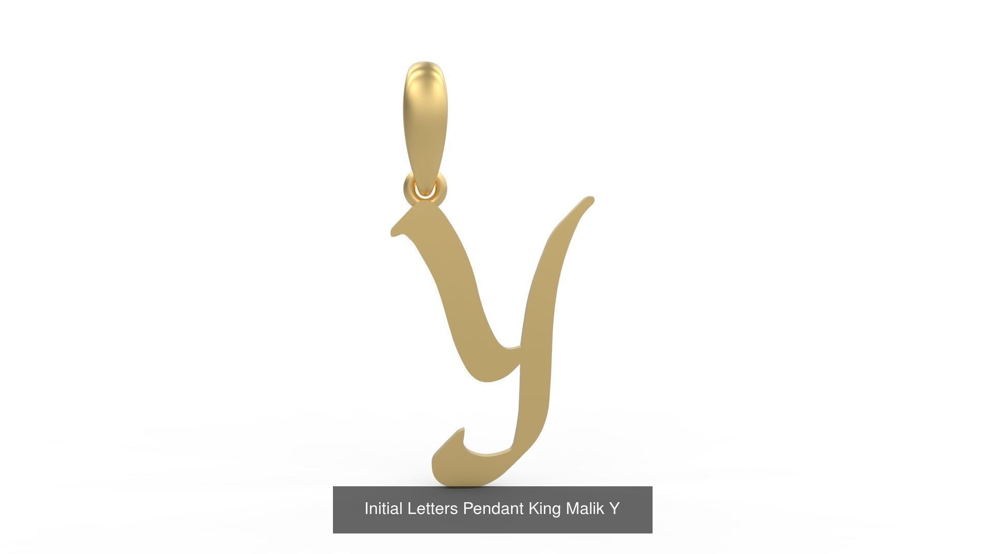 Initial Letters Pendant Alphabets King Malik 3D Model Collection_27