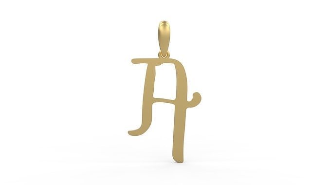 Initial Letters Pendant KINGDOMSTORIA A 3D print model