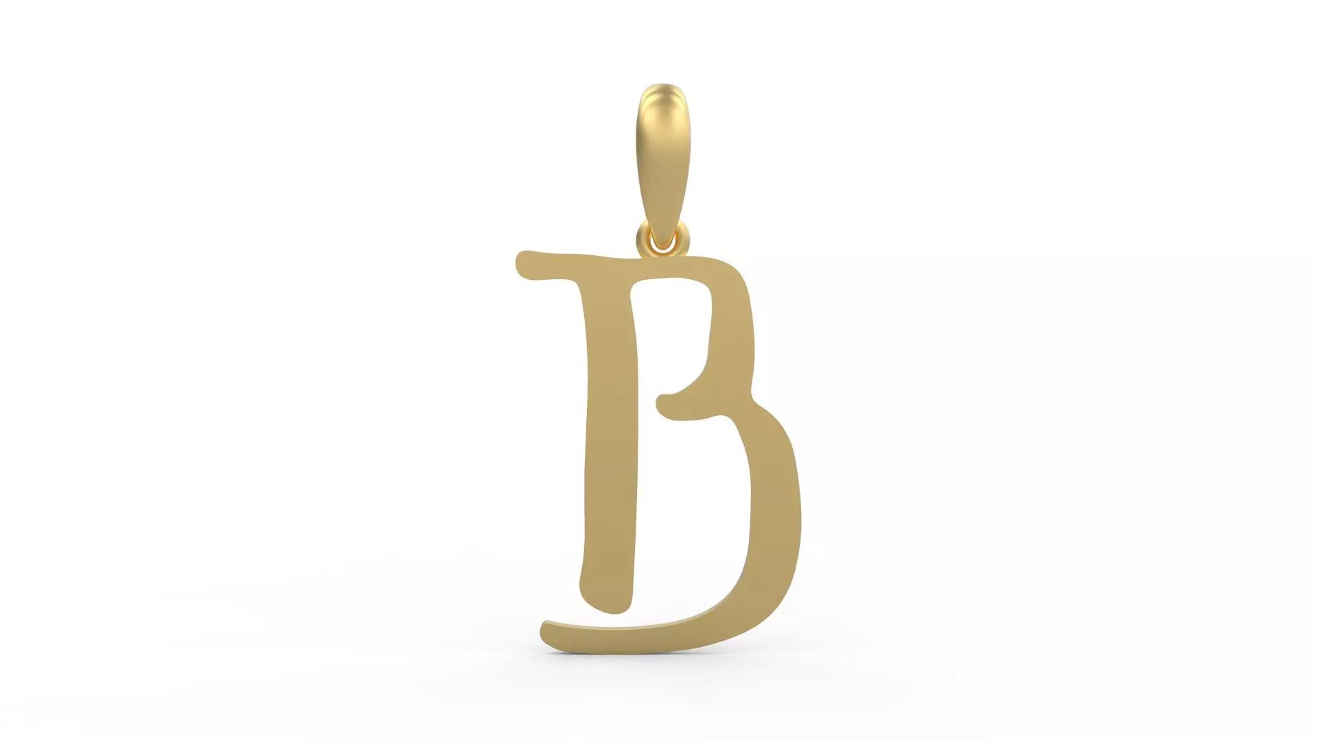 Initial Letters Pendant KINGDOMSTORIA B 3D print model_0