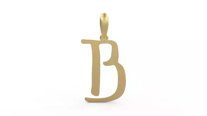 Initial Letters Pendant KINGDOMSTORIA B 3D print model