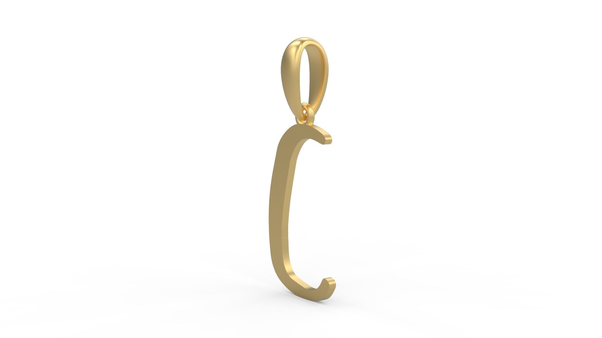 Initial Letters Pendant KINGDOMSTORIA C 3D print model_1