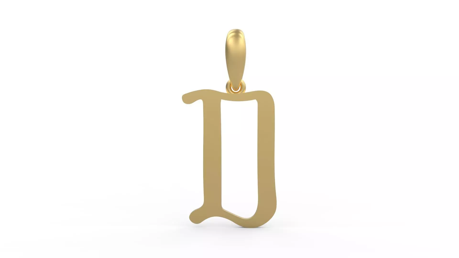 Initial Letters Pendant KINGDOMSTORIA D 3D print model_0