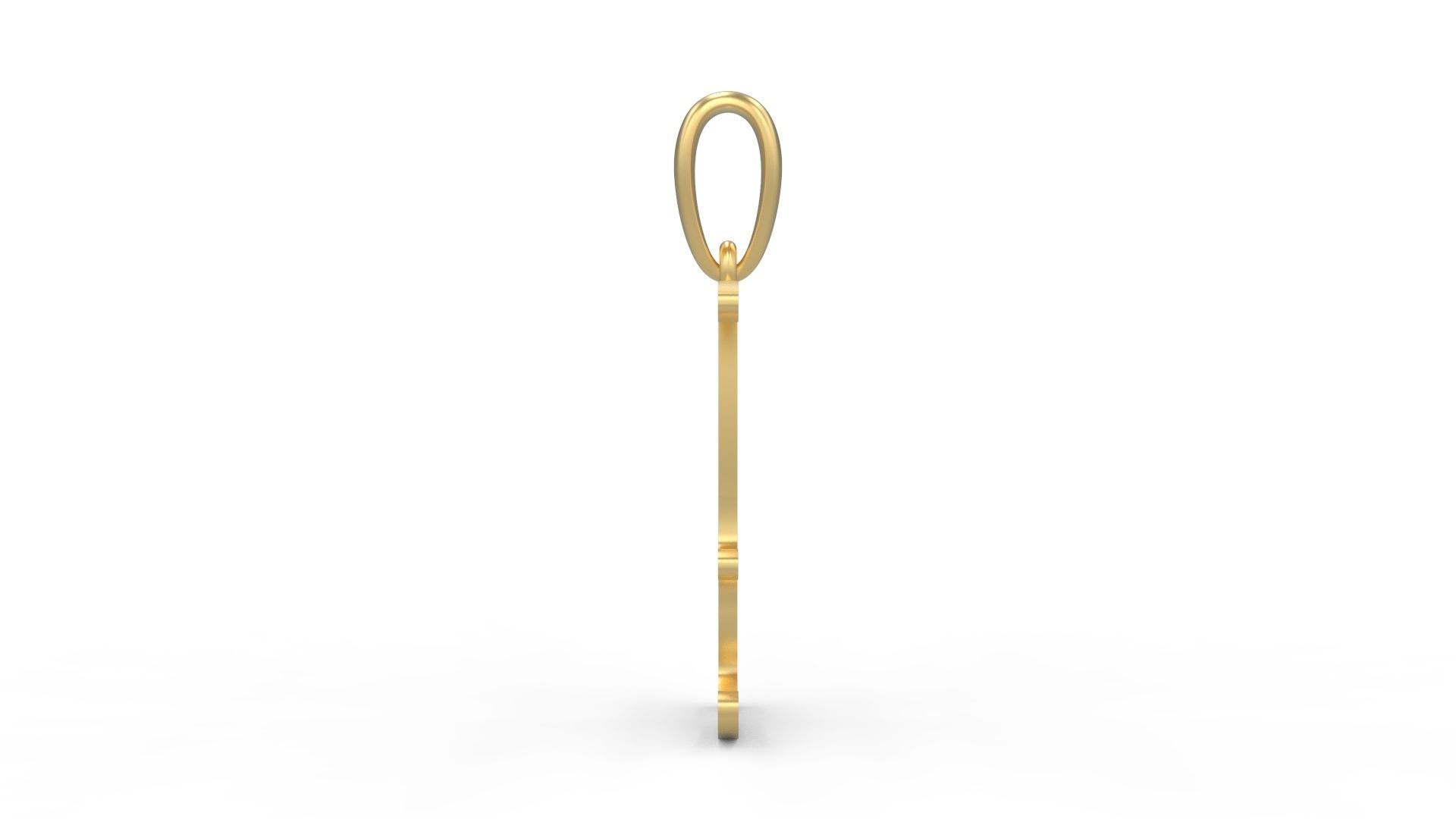 Initial Letters Pendant KINGDOMSTORIA E 3D print model_2