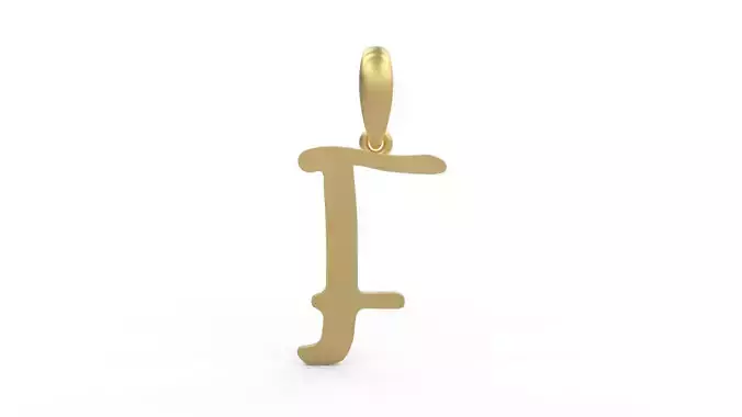 Initial Letters Pendant KINGDOMSTORIA F 3D print model