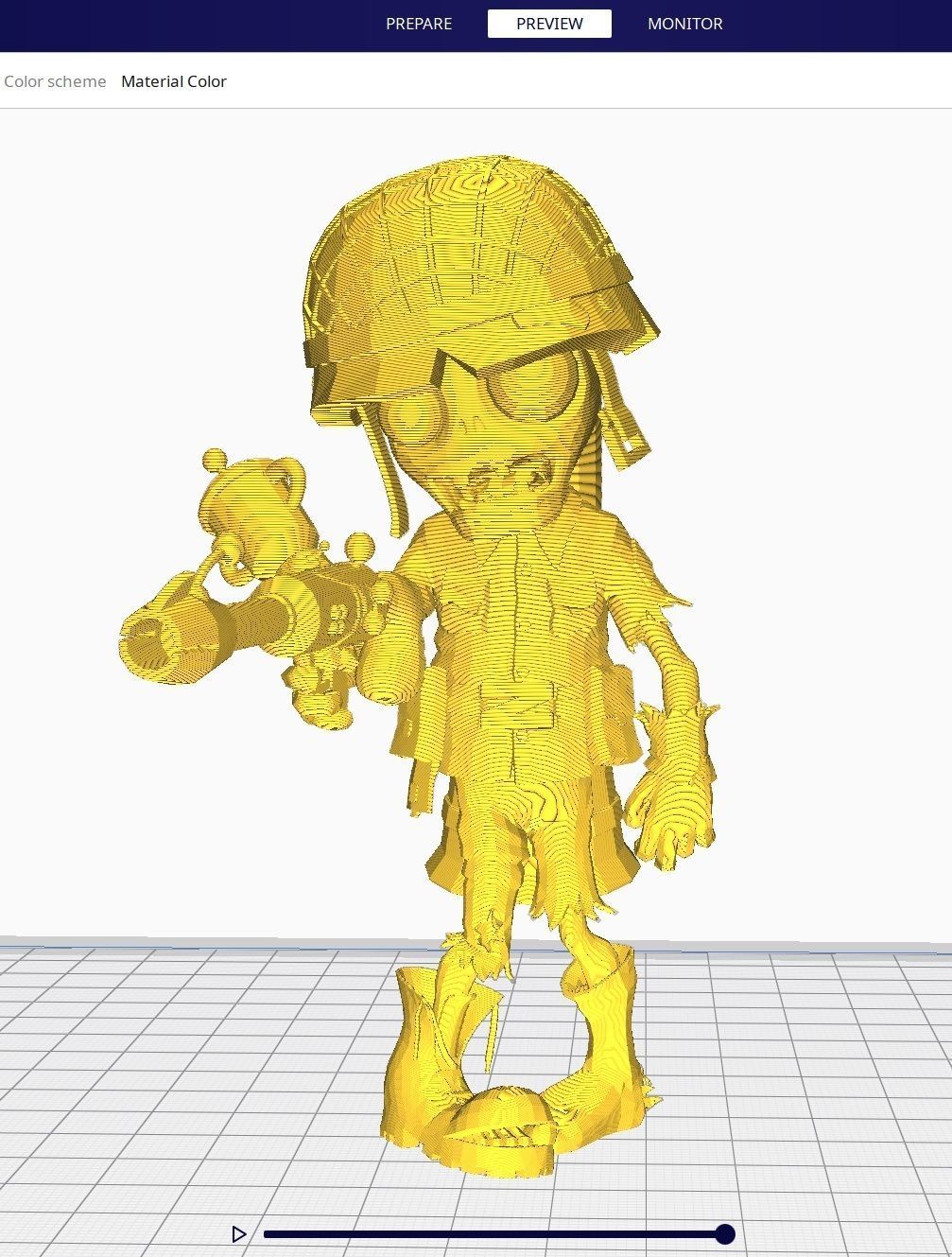 Plants vs Zombies - Foot Soldier 3D print model_1