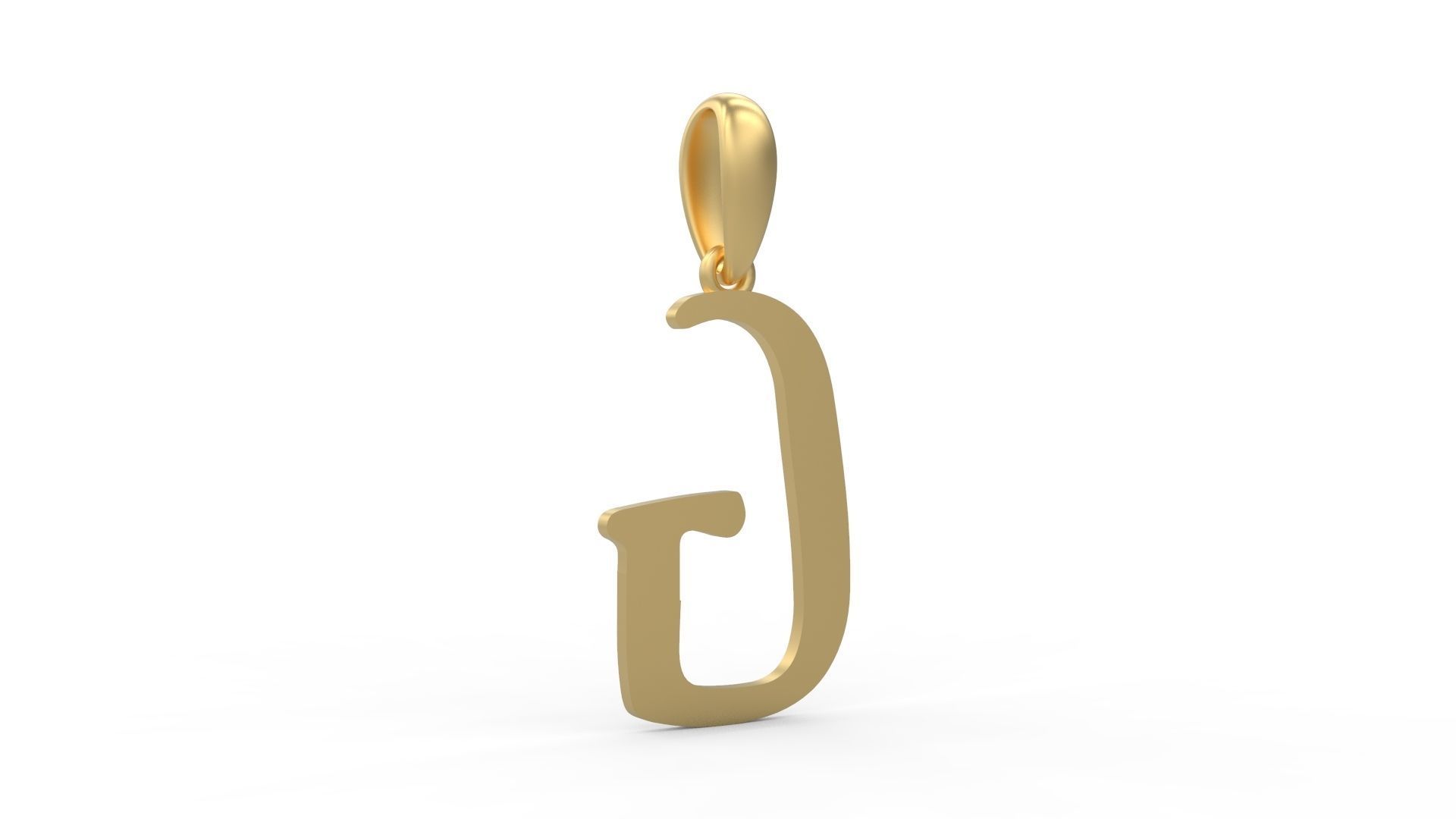 Initial Letters Pendant KINGDOMSTORIA G 3D print model_3