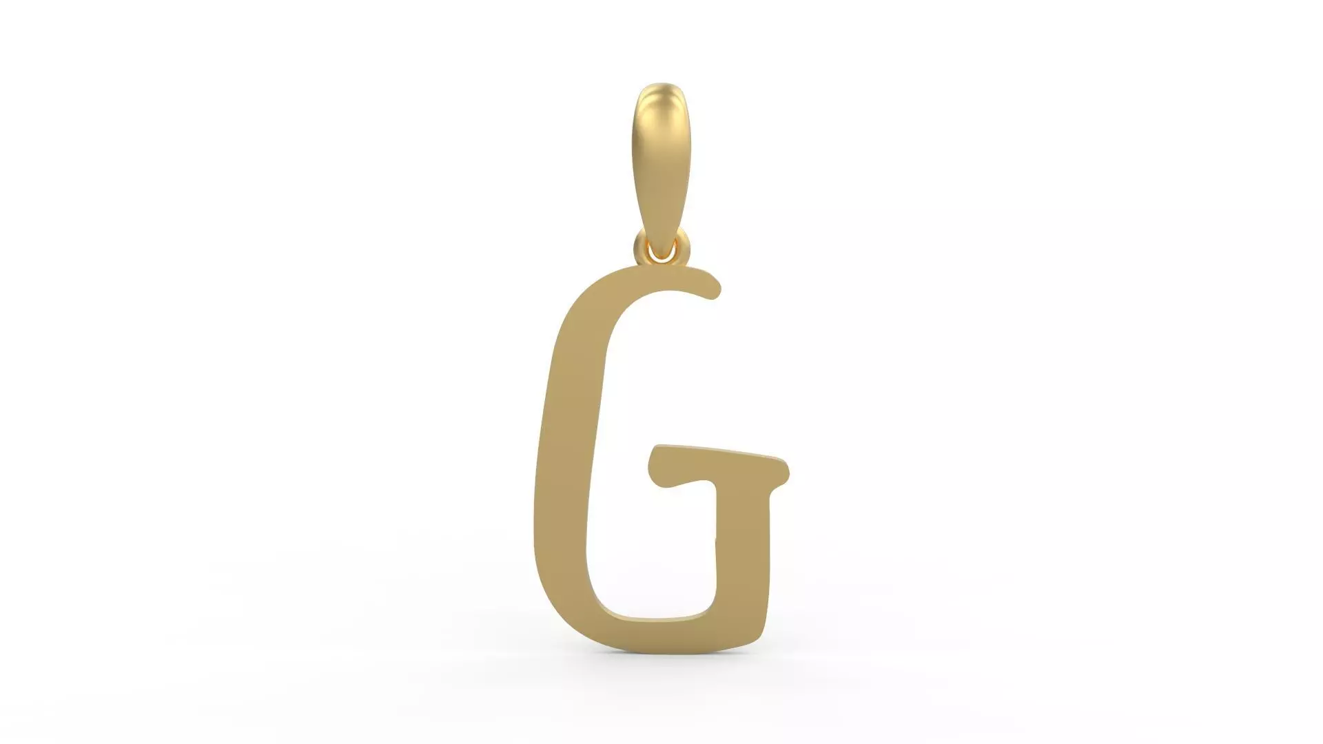 Initial Letters Pendant KINGDOMSTORIA G 3D print model_0