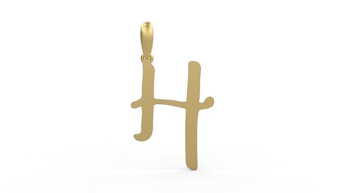 Initial Letters Pendant KINGDOMSTORIA H 3D print model