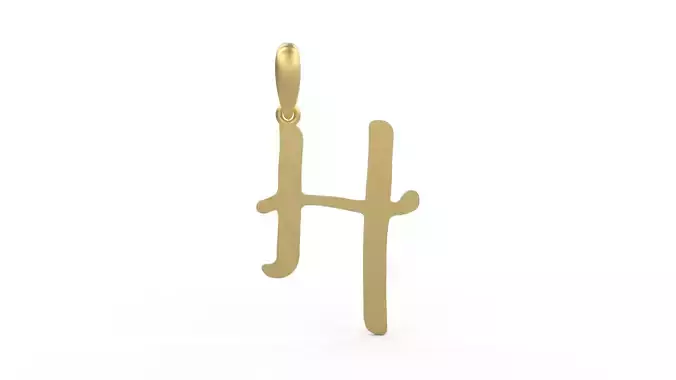 Initial Letters Pendant KINGDOMSTORIA H 3D print model