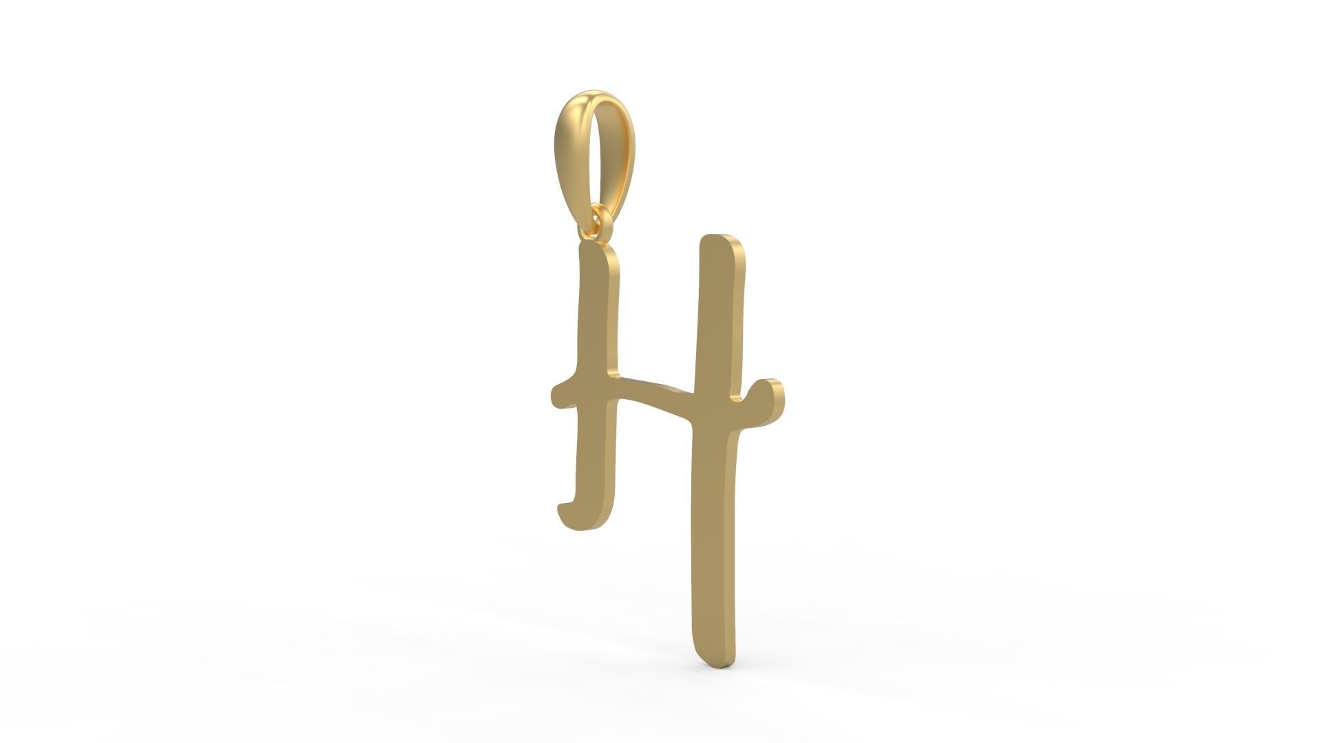 Initial Letters Pendant KINGDOMSTORIA H 3D print model_1
