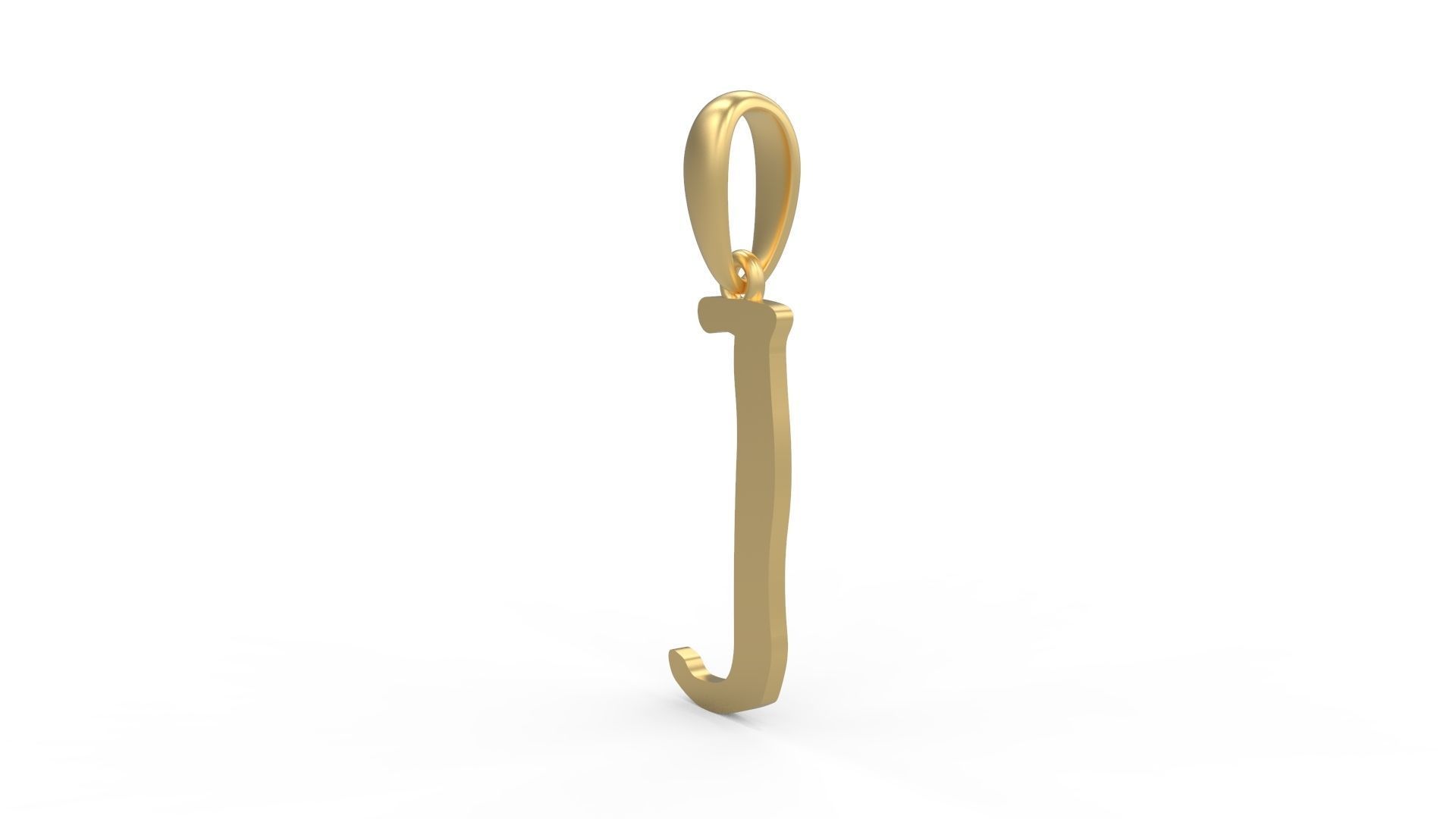 Initial Letters Pendant KINGDOMSTORIA J 3D print model_1