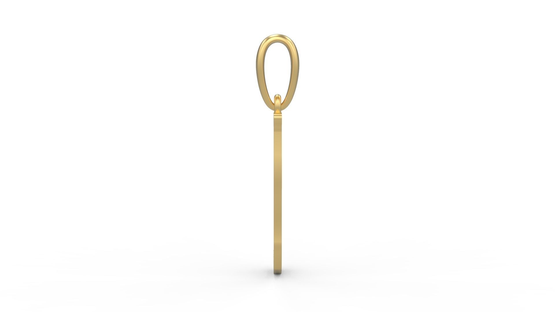 Initial Letters Pendant KINGDOMSTORIA J 3D print model_2