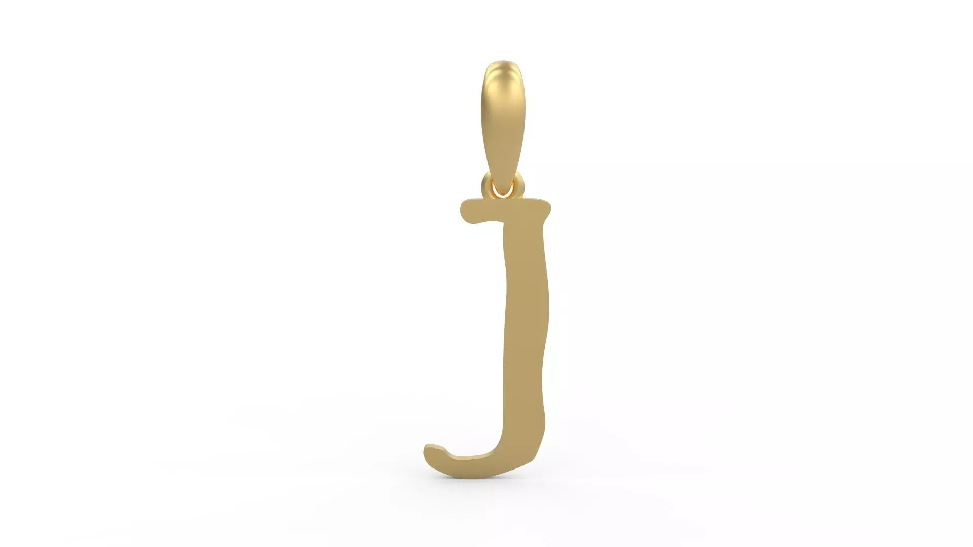 Initial Letters Pendant KINGDOMSTORIA J 3D print model_0