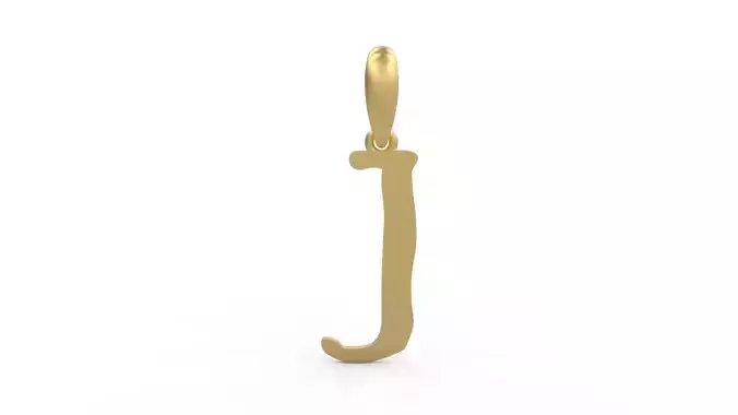 Initial Letters Pendant KINGDOMSTORIA J 3D print model
