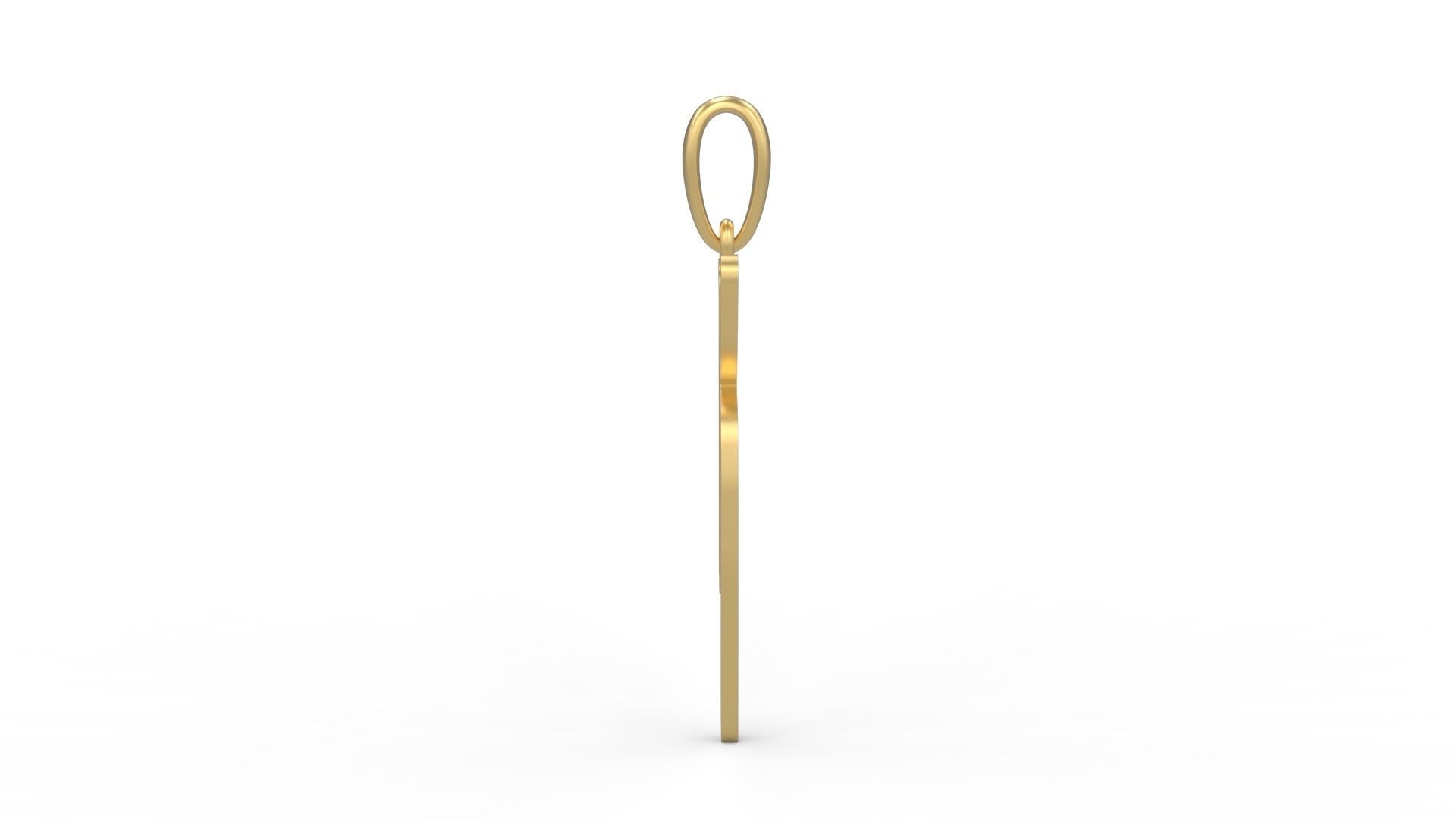 Initial Letters Pendant KINGDOMSTORIA K 3D print model_2