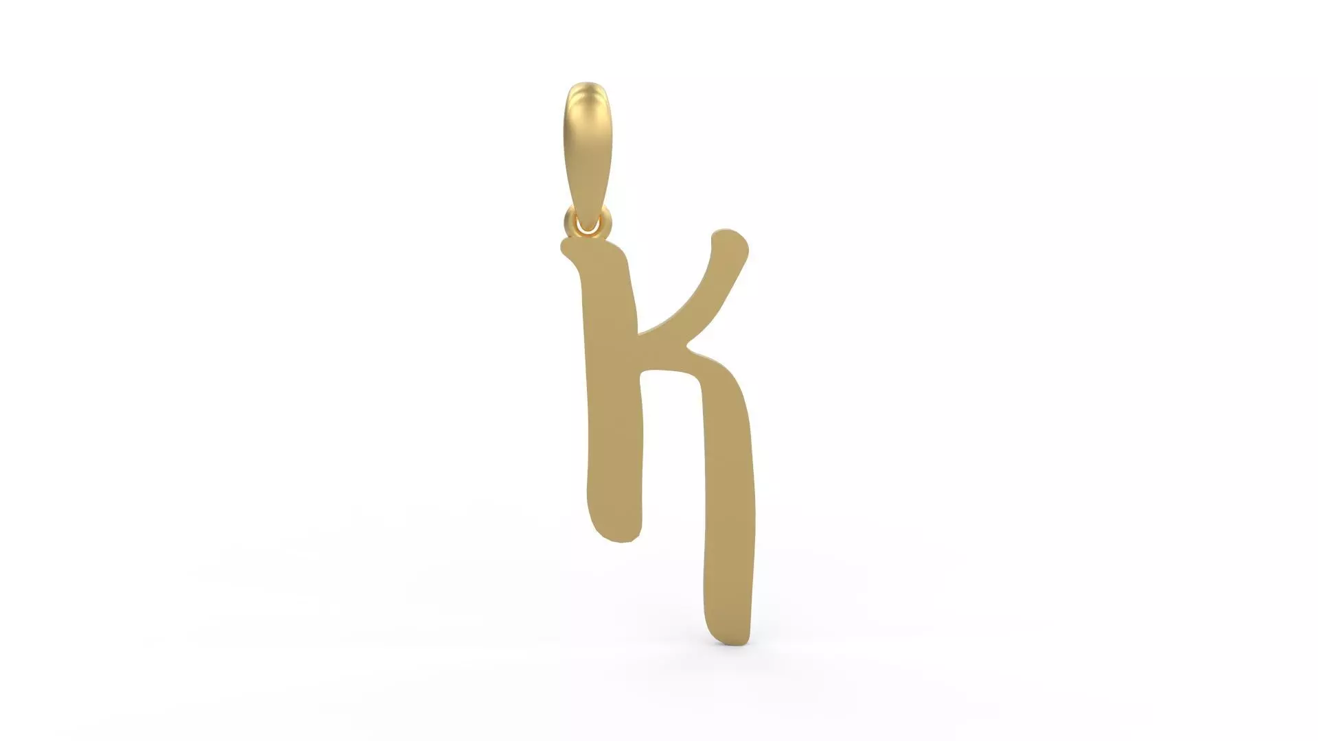 Initial Letters Pendant KINGDOMSTORIA K 3D print model_0