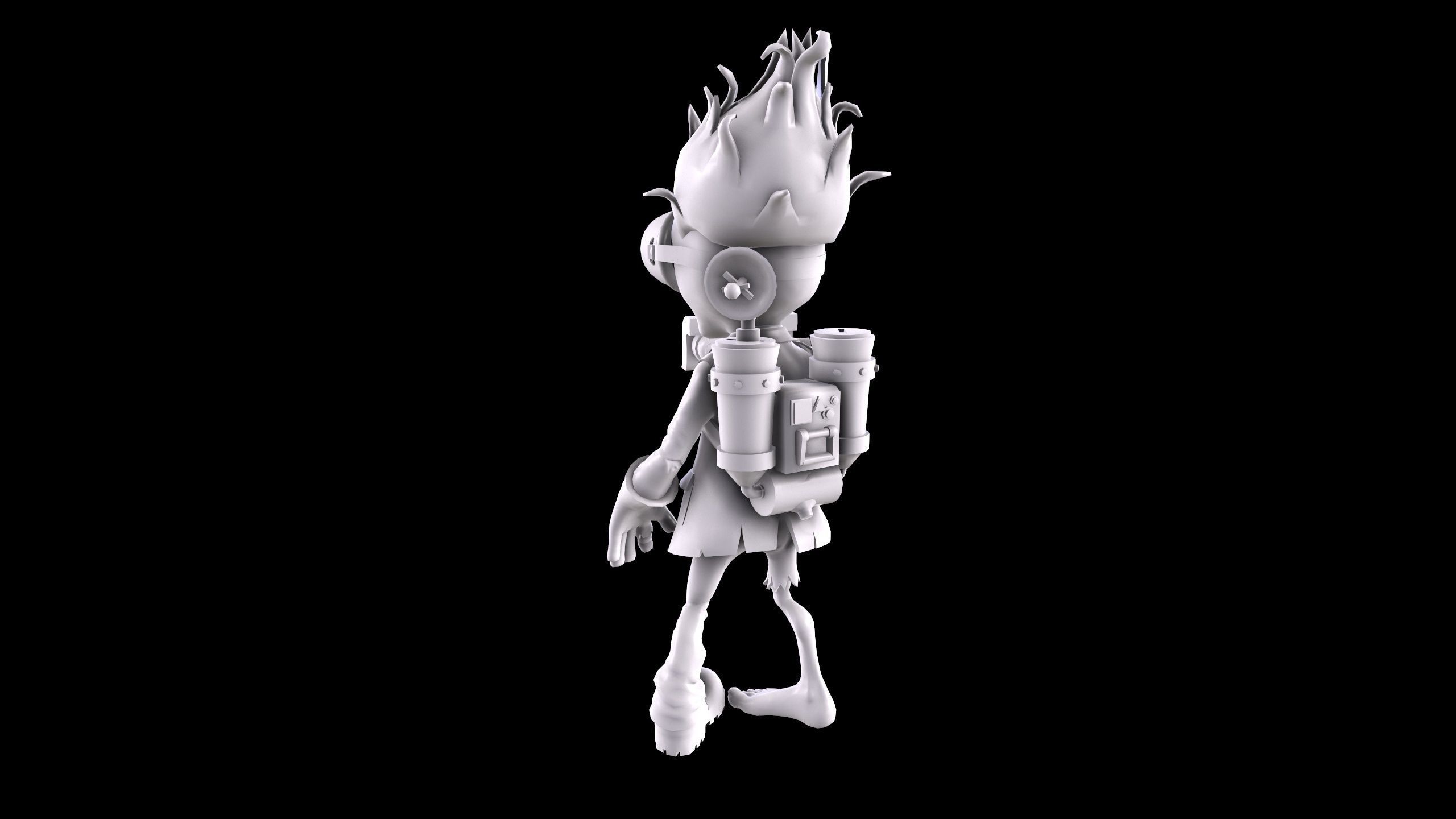 Plants vs Zombies - Scientist 3D print model_8