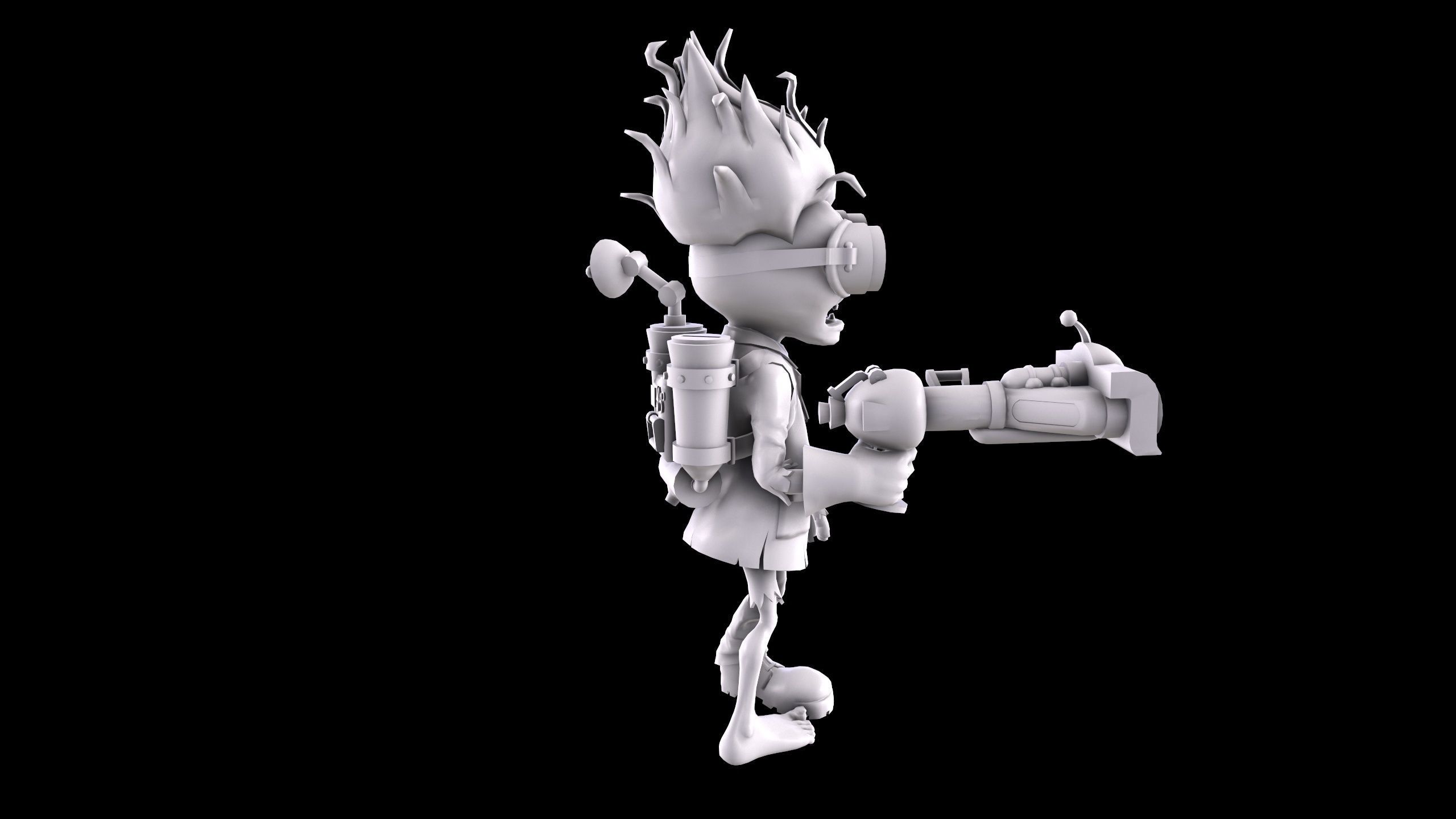 Plants vs Zombies - Scientist 3D print model_5