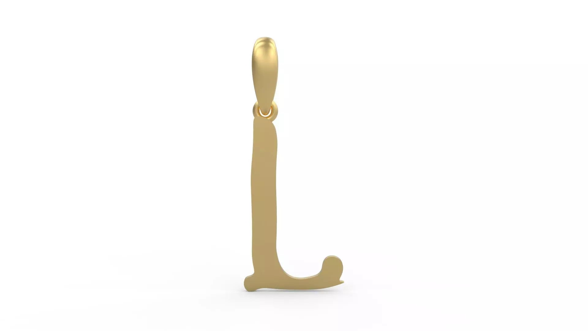 Initial Letters Pendant KINGDOMSTORIA L 3D print model_0