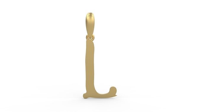 Initial Letters Pendant KINGDOMSTORIA L 3D print model