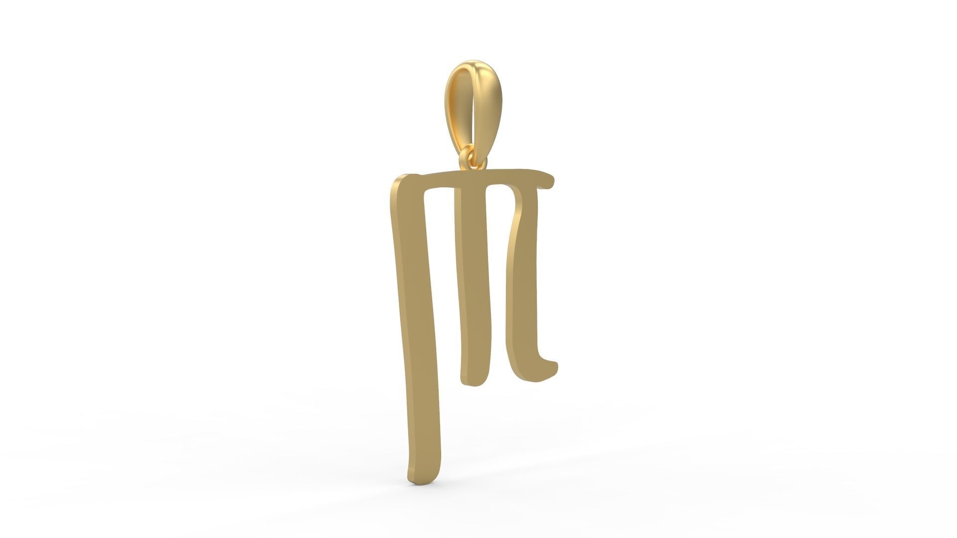 Initial Letters Pendant KINGDOMSTORIA M 3D print model_3