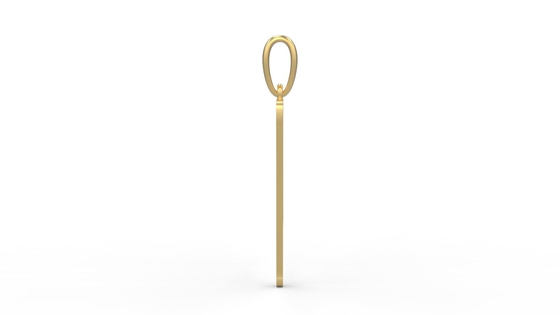 Initial Letters Pendant KINGDOMSTORIA M 3D print model_2