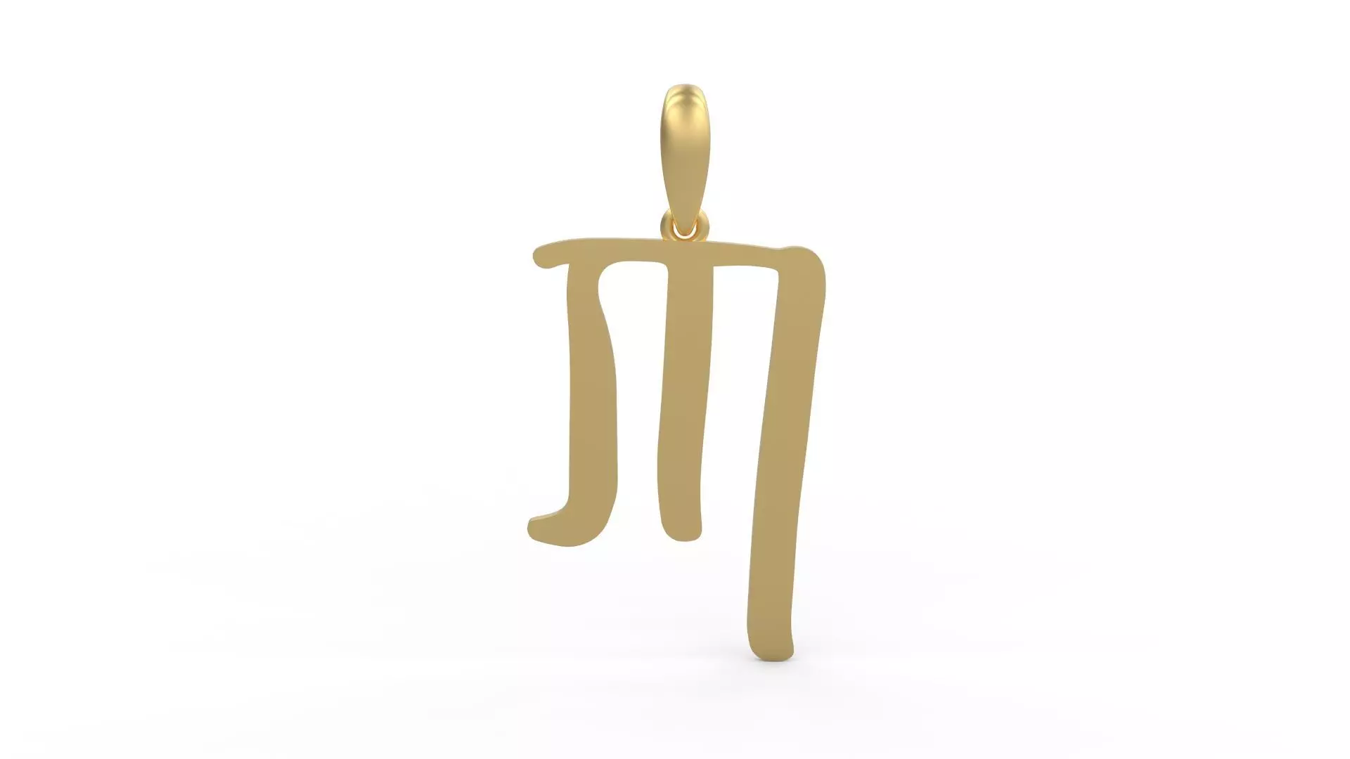 Initial Letters Pendant KINGDOMSTORIA M 3D print model_0