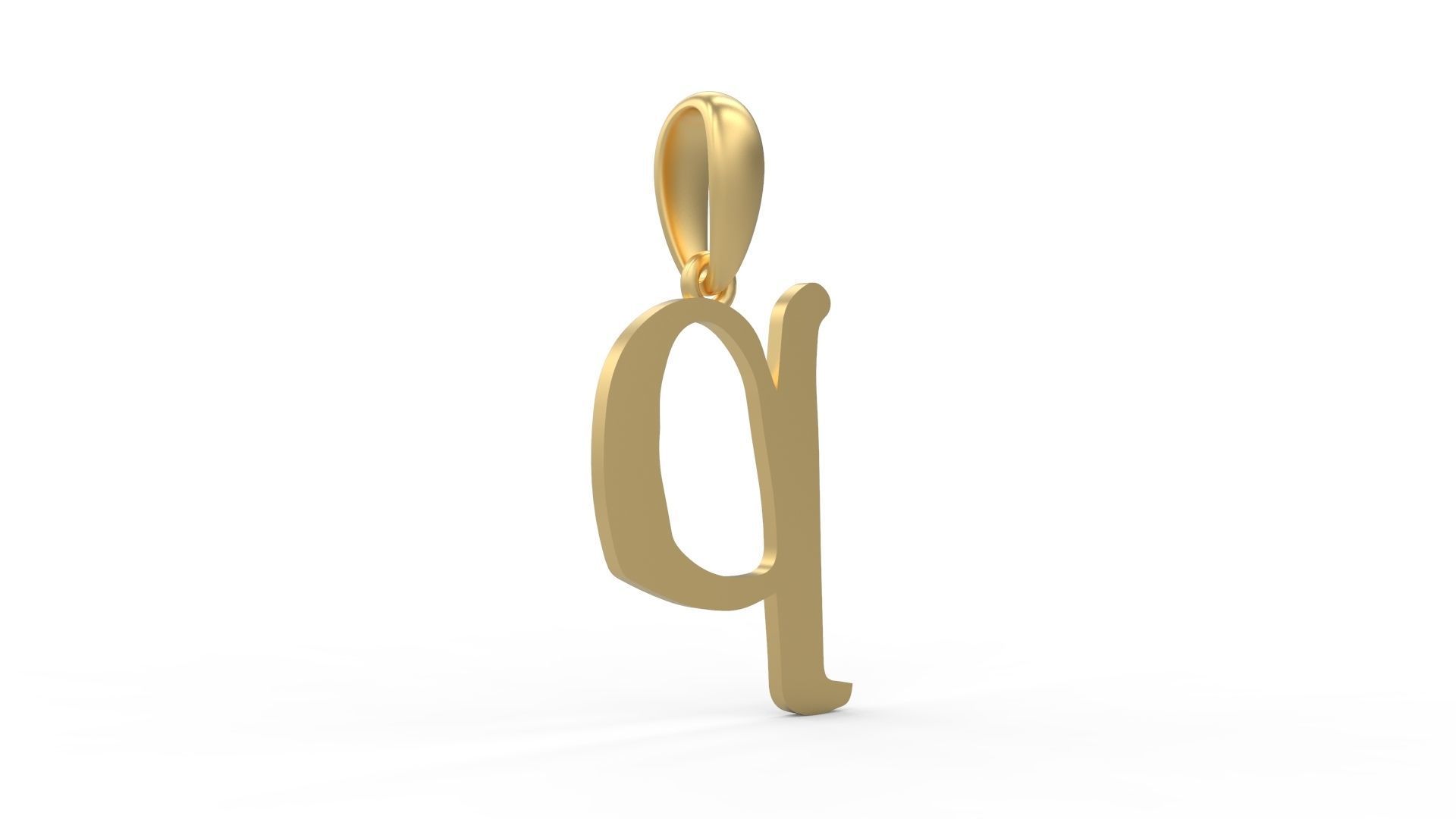 Initial Letters Pendant KINGDOMSTORIA P 3D print model_3